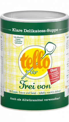 tellofix Klare Delikatess-Suppe Frei von