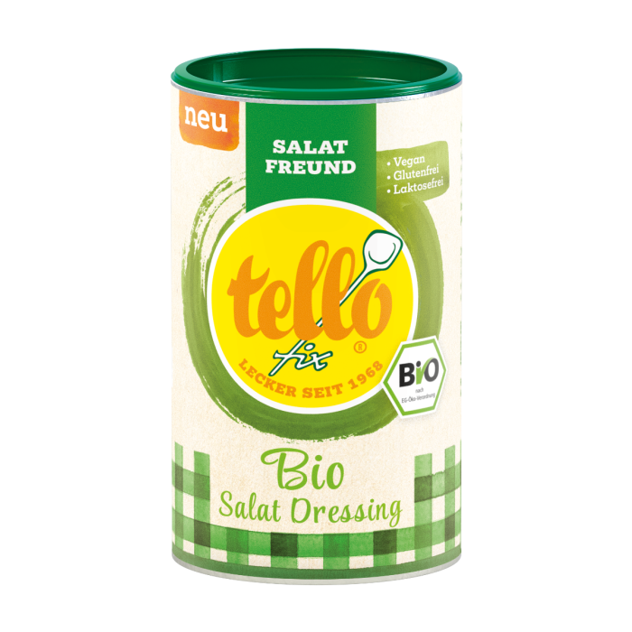 Abbildung Packshot Salat Dressing Bio