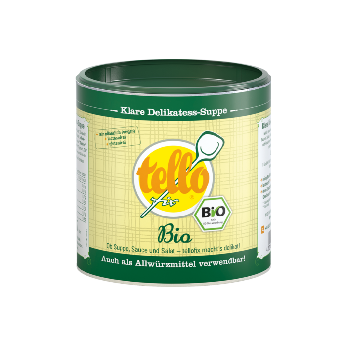 Abbildung der Dose tellofix Klare Delikatess-Suppe Bio 