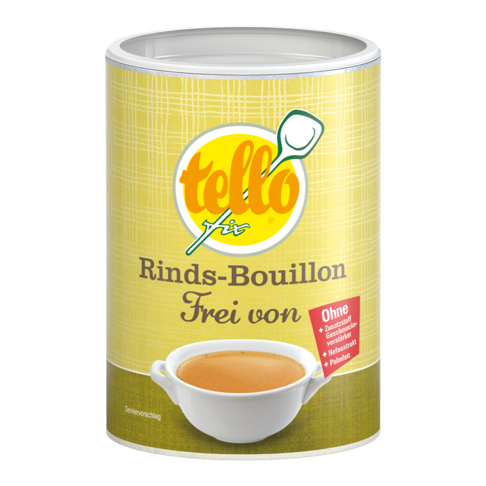 Abbildung der Dose tellofix Rinds-Bouillon Frei von 