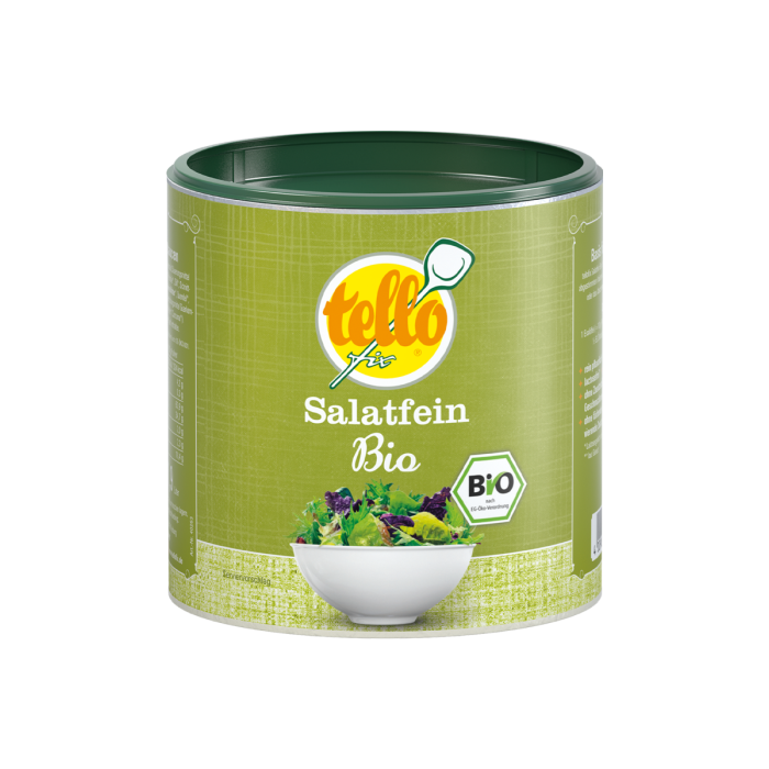 Abbildung der Dose tellofix Salatfein Bio 