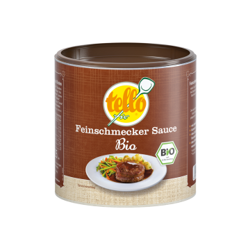 Abbildung der Dose tellofix Feinschmecker Sauce Bio 