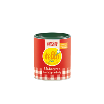 Abbildung der Dose tellofix Gewürz Talent Mediterran