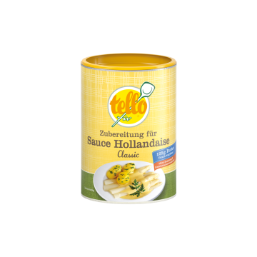 Abbildung der Dose tellofix Zubereitung für Sauce Hollandaise Classic 