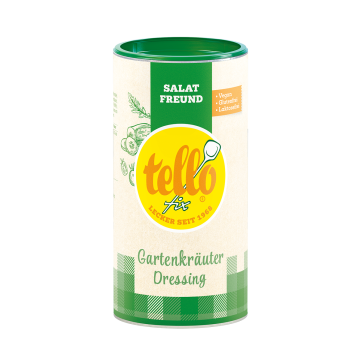Abbildung der Dose tellofix Gartenkräuter Dressing 