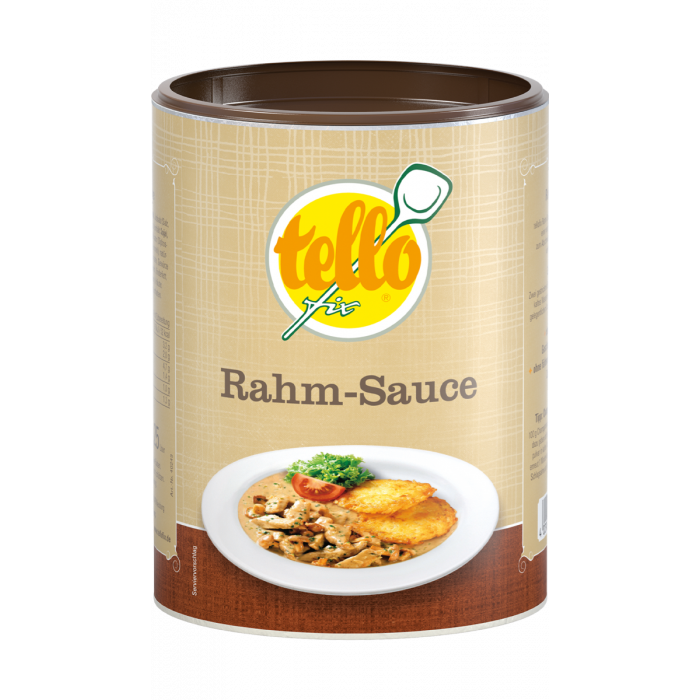 tellofix Rahm-Sauce, der feinwürzig-sahnige Rahmgeschmack bildet die ...